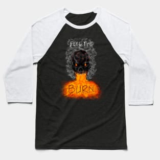 Burn Skull Baseball T-Shirt